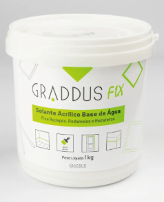 Selante Acrílico Graddus Fix 1 kg — Branco