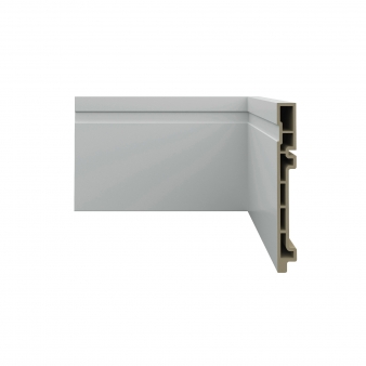 Rodapé Ecovale SuperWPC R7.MOD.BRANCO — 1,8 x 15 cm